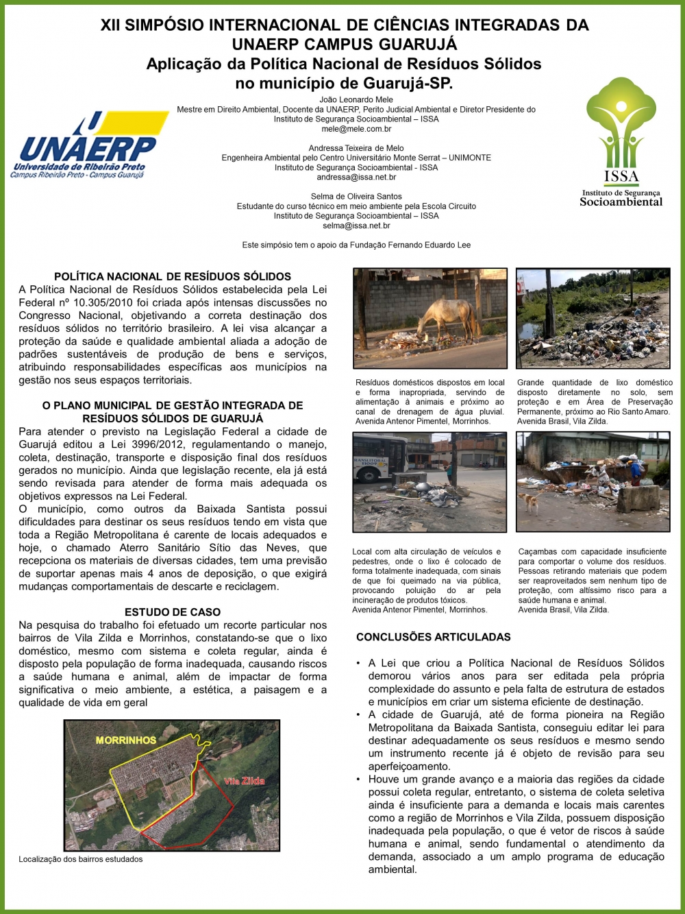 Aplicação da Política Nacional de Resíduos Sólidos no município de Guarujá-SP